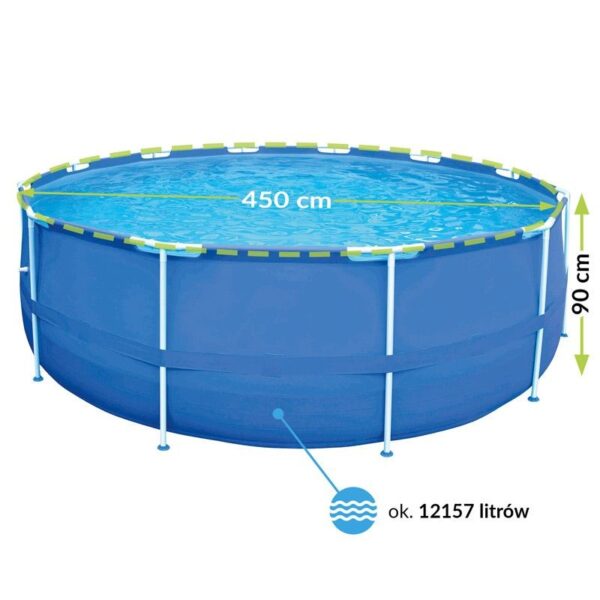 ÜMMARGUNE RAAMIGA BASSEIN 4,5x0,90M + PUMP