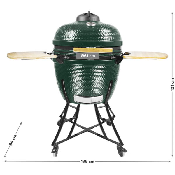 Keraamiline söegrill 24'' riiulitega