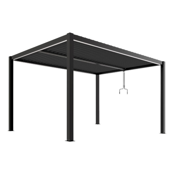 Pergola LUXE 4x4x2,3 m antratsiit LED-idega