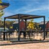 Pergola LUXE 4x4x2,3 m antratsiit LED-idega