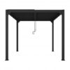 Pergola LUXE 4x4x2,3 m antratsiit LED-idega