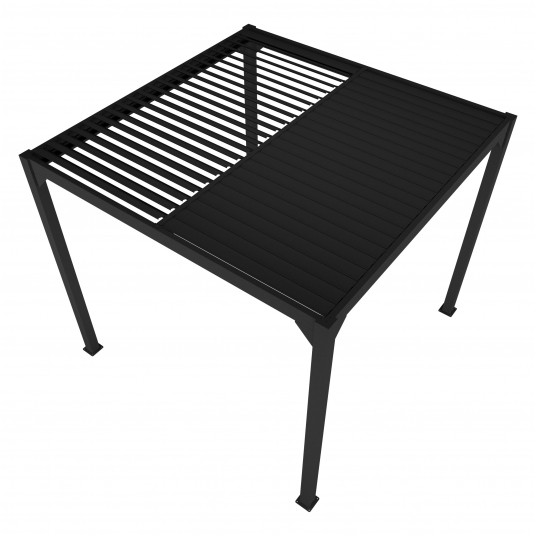 Pergola LUXE 4x4x2,3 m antratsiit LED-idega