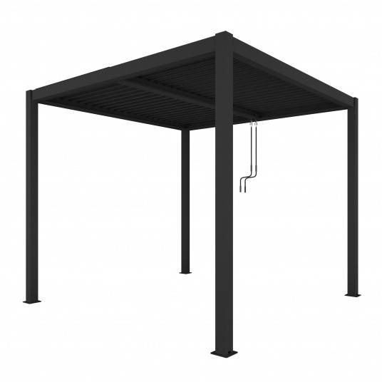 Pergola LUXE 4x4x2,3 m antratsiit LED-idega