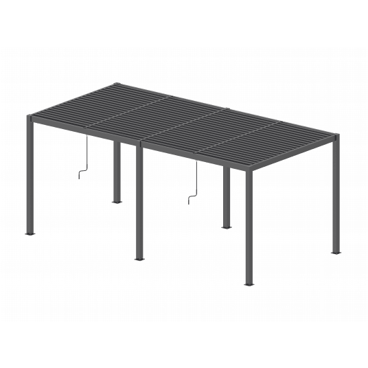 Pergola LUXE 5,8x3x2,5m antratsiit LED-idega