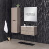 VICTA LAMELLO matt beez vannitoariiul 40x143.5cm korviga