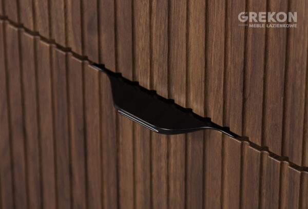 VICTA LAMELLO pähklipuidust seinale kinnitatav vannitoakapp 30x72cm