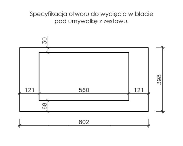 VICTA LAMELLO matt vannitoakapp 80 cm töötasapinna ja musta kraanikausiga