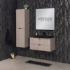 Vannitoa riiul suitsumatt 40x143,5cm VICTA LAMELLO