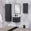 Grafiit vannitoariiul 40x143,5cm VICTA LAMELLO