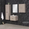 Vannitoa riiul suitsumatt 40x143,5cm VICTA LAMELLO