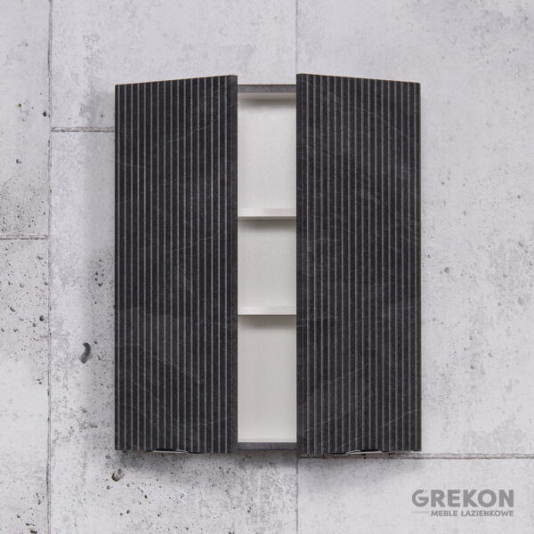 VICTA LAMELLO grafiidist rippuv vannitoakapp 60x72cm