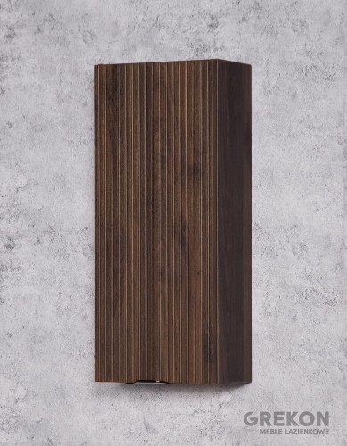 VICTA LAMELLO pähklipuidust seinale kinnitatav vannitoakapp 30x72cm