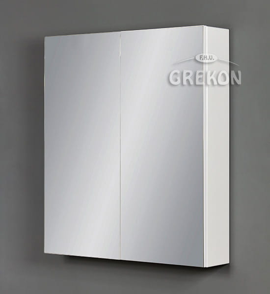 Vannitoa kapp peegliga, valge, 70x80cm, FOKUS NEW