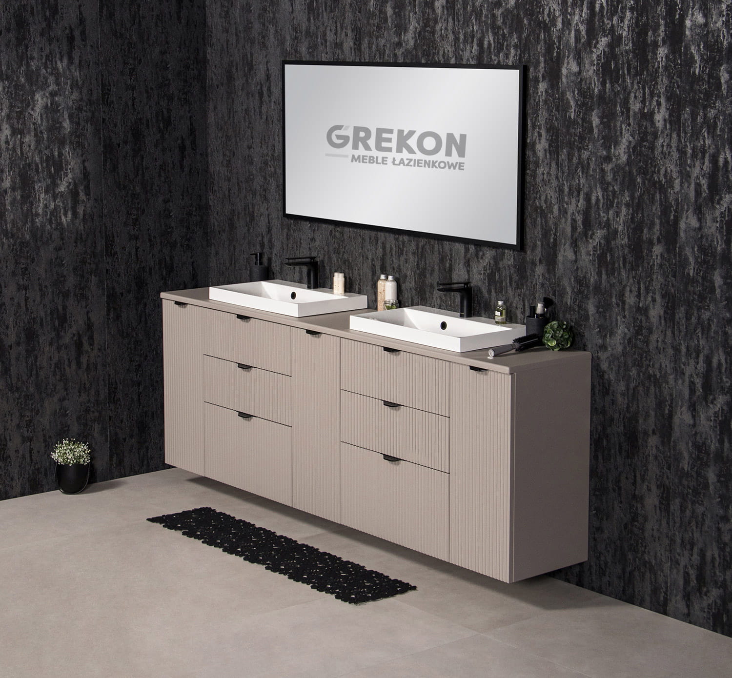 


See avar seinale kinnitatav mati suitsuvärvi viimistlusega vannitoakapp on ideaalne lahendus moodsasse interjööri. Tööpinna ja kahe kvaliteetsest dolomiidist